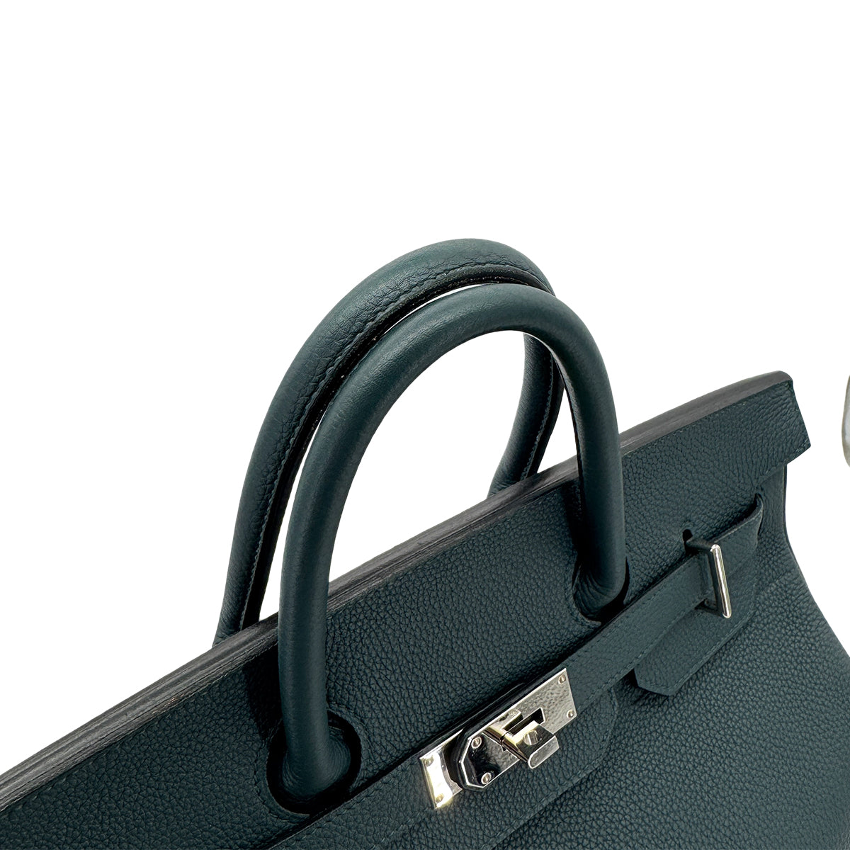 HERMES HAUT A COURROIES 40 VERT CYPRESS TAURILLON CLEMENCE HAND BAG D 90272959