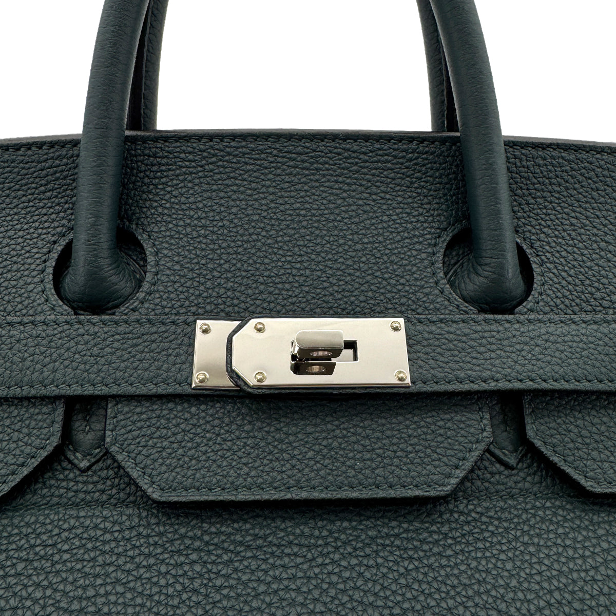 HERMES HAUT A COURROIES 40 VERT CYPRESS TAURILLON CLEMENCE HAND BAG D 90272959