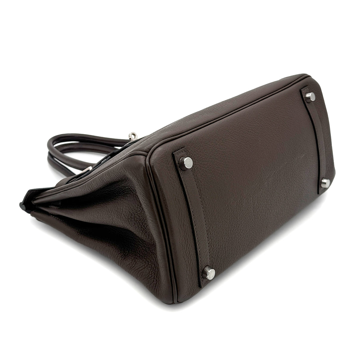 HERMES BIRKIN 30 CAFE TAURILLON CLEMENCE HAND BAG ▢M SHW 90272985