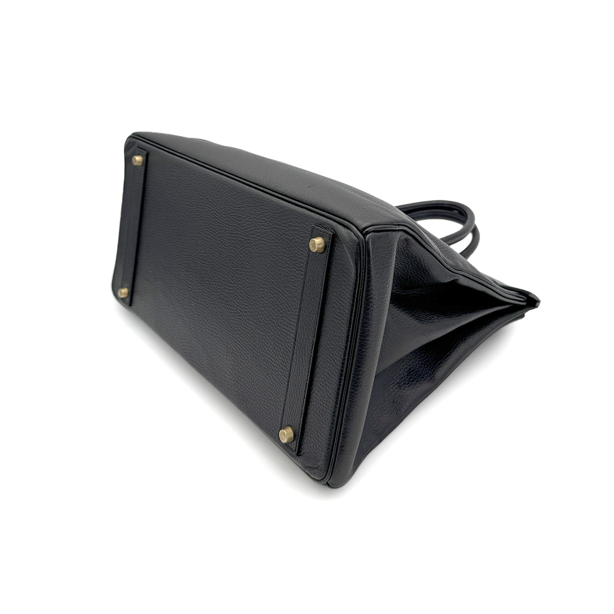 HERMES BIRKIN 40 BLACK ARDENNES HAND BAG □Z GHW 90272991