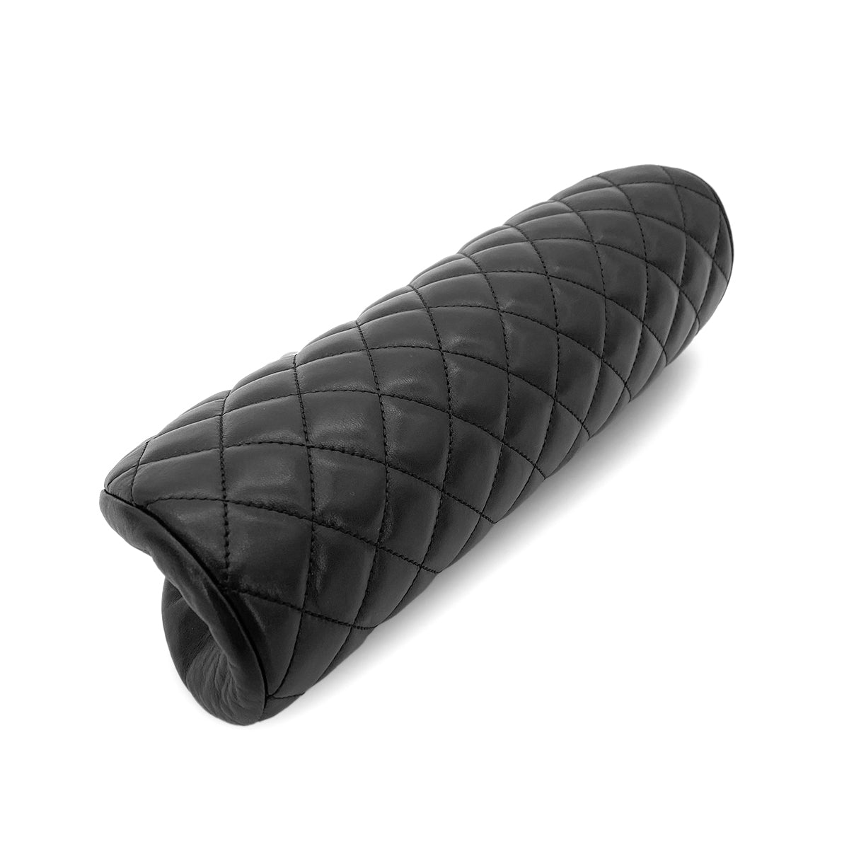 CHANEL VINTAGE MATELASSE CLUTCH BAG BLACK LAMB SKIN 90273065