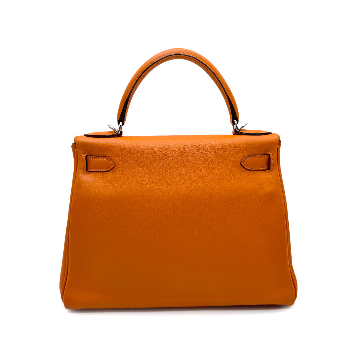HERMES KELLY 28 RETOURNE ORANGE VEAU GULLIVER HAND SHOULDER BAG □I SHW 90273069