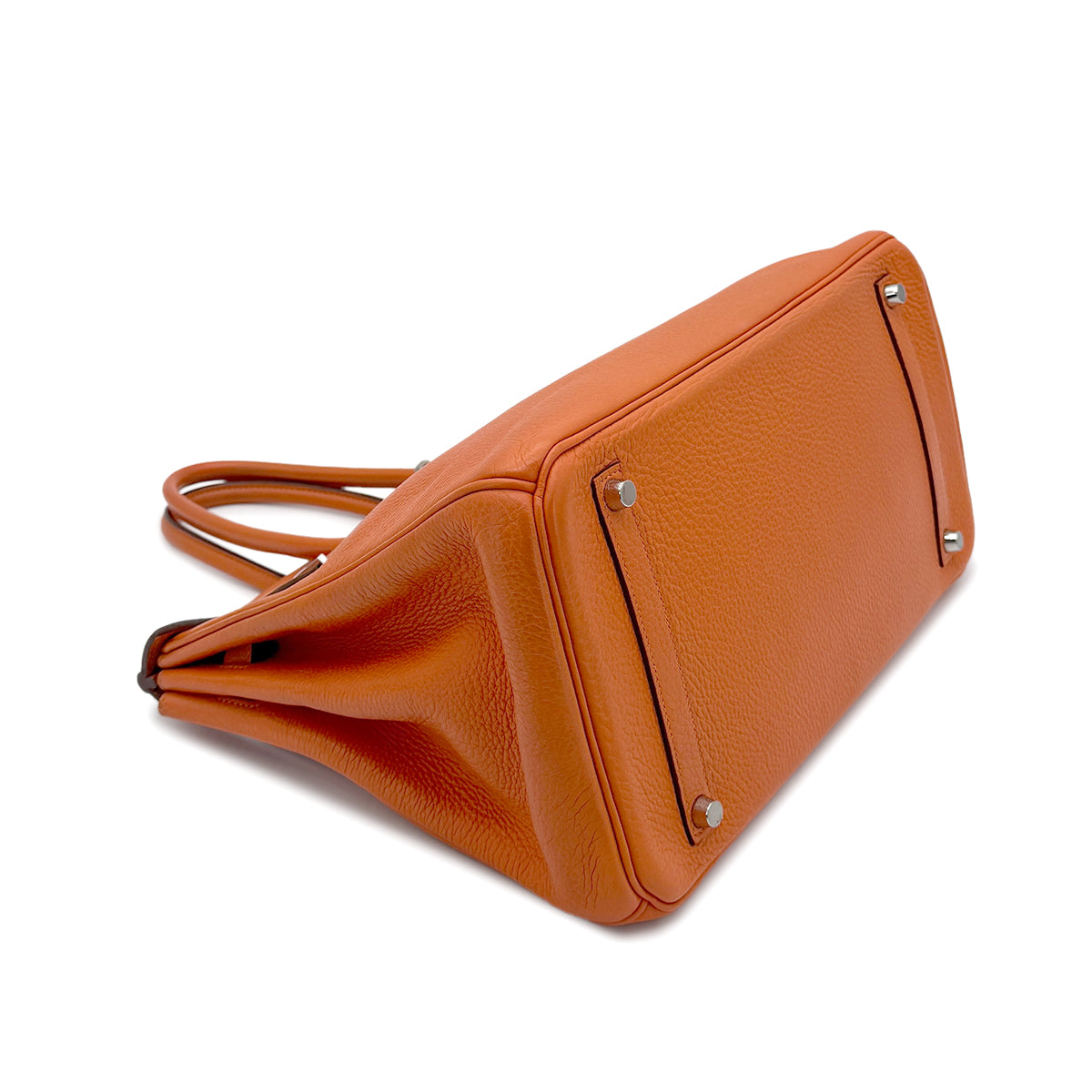 HERMES BIRKIN 35 ORANGE TOGO HAND BAG □N SHW 90273070