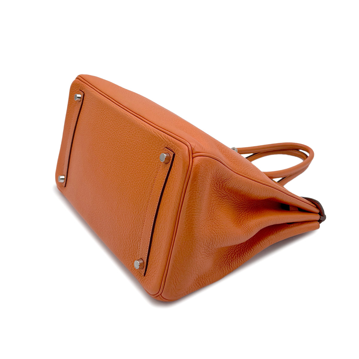 HERMES BIRKIN 35 ORANGE TOGO HAND BAG □N SHW 90273070