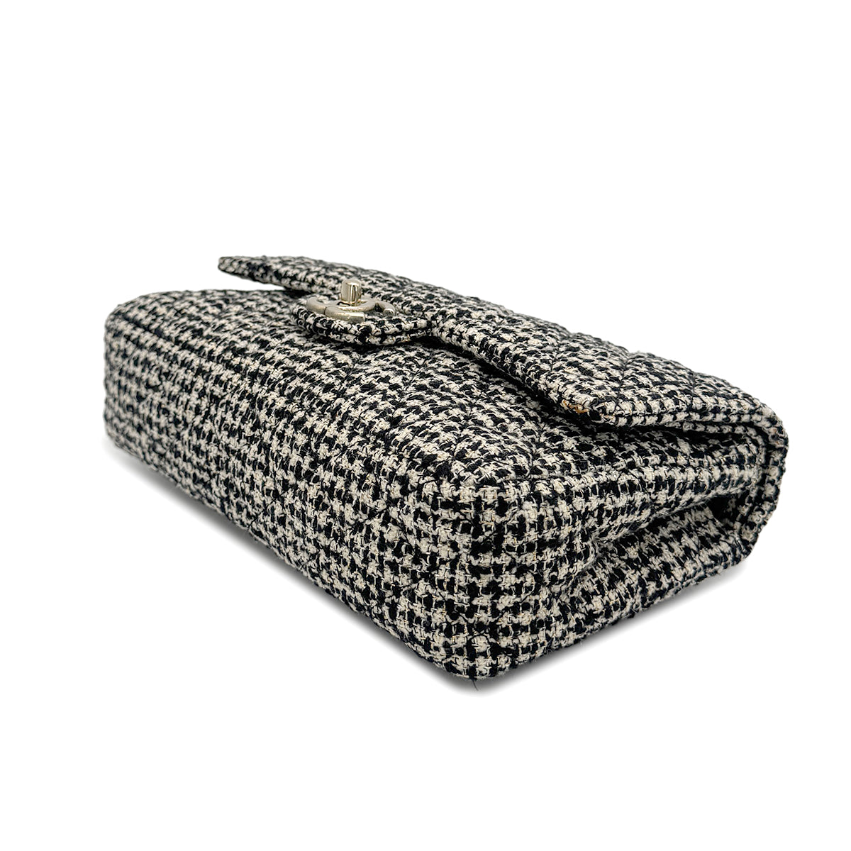 CHANEL MATELASSE CHAIN SHOULDER BAG BLACK TWEED 90273077