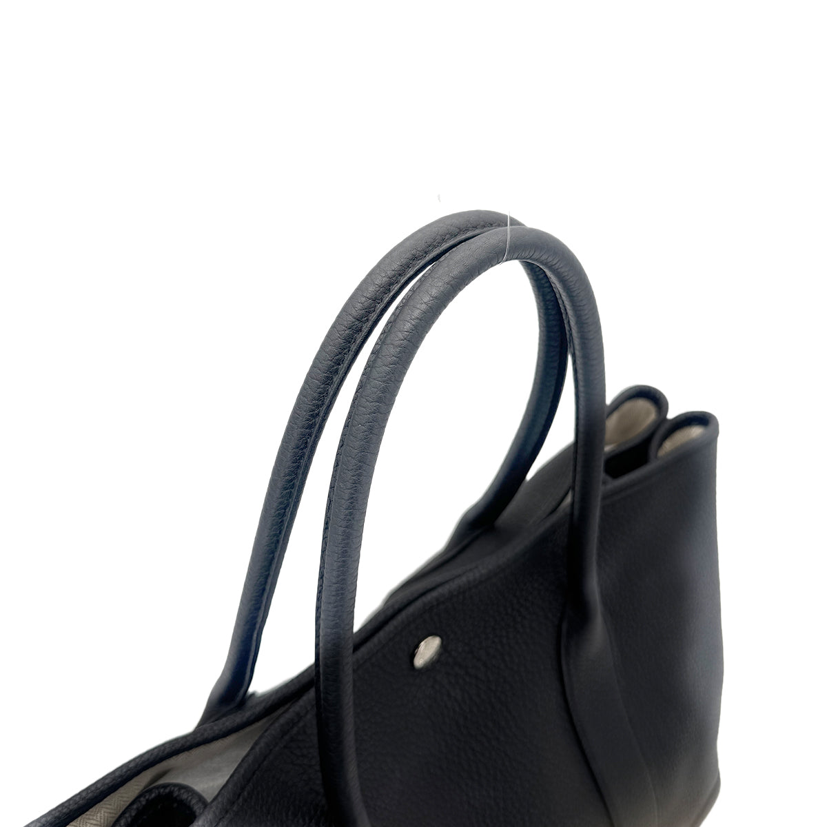 HERMES GARDEN PARTY PM BLACK VEAU NEGONDA TOTE BAG D 90273383