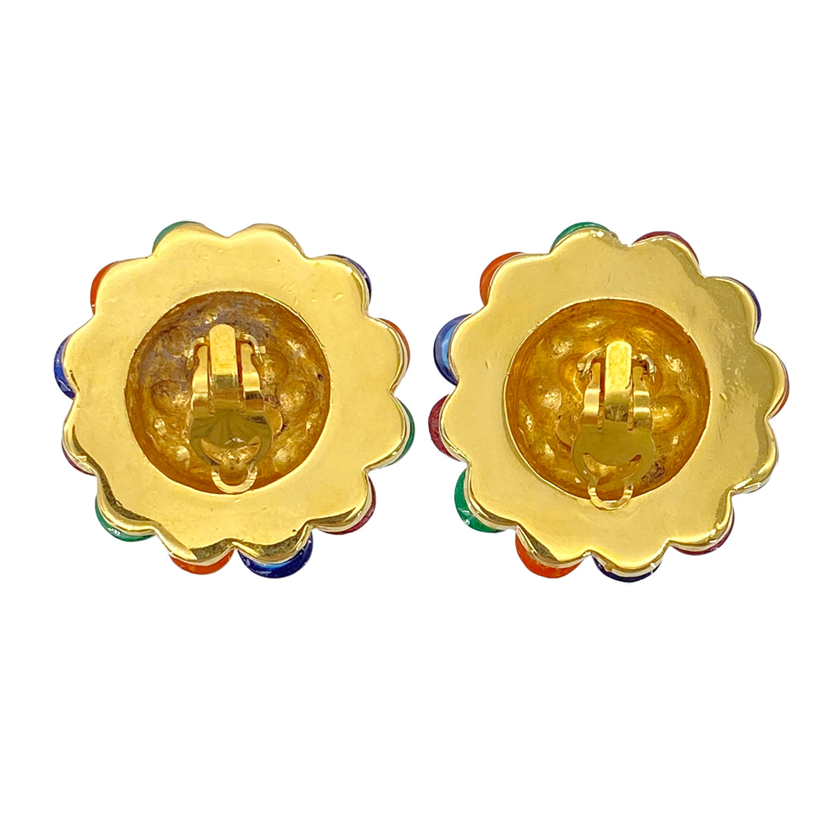 CHANEL VINTAGE EARRINGSCOCOMARK COLOR STONE ACCESSORY 25 90273413