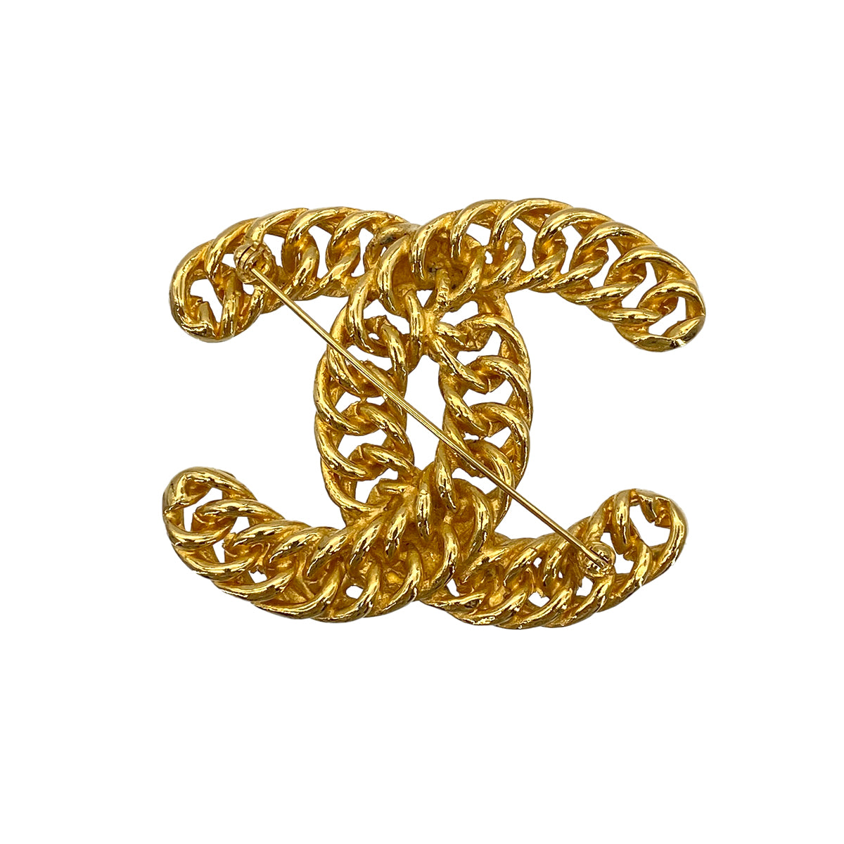 CHANEL VINTAGE COCOMARK BROOCH GOLD ACCESSORY 90273414