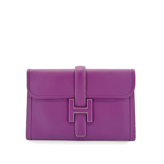 HERMES JIGE PM CASSIS EPSOM CLUTCH BAG □R 90273417