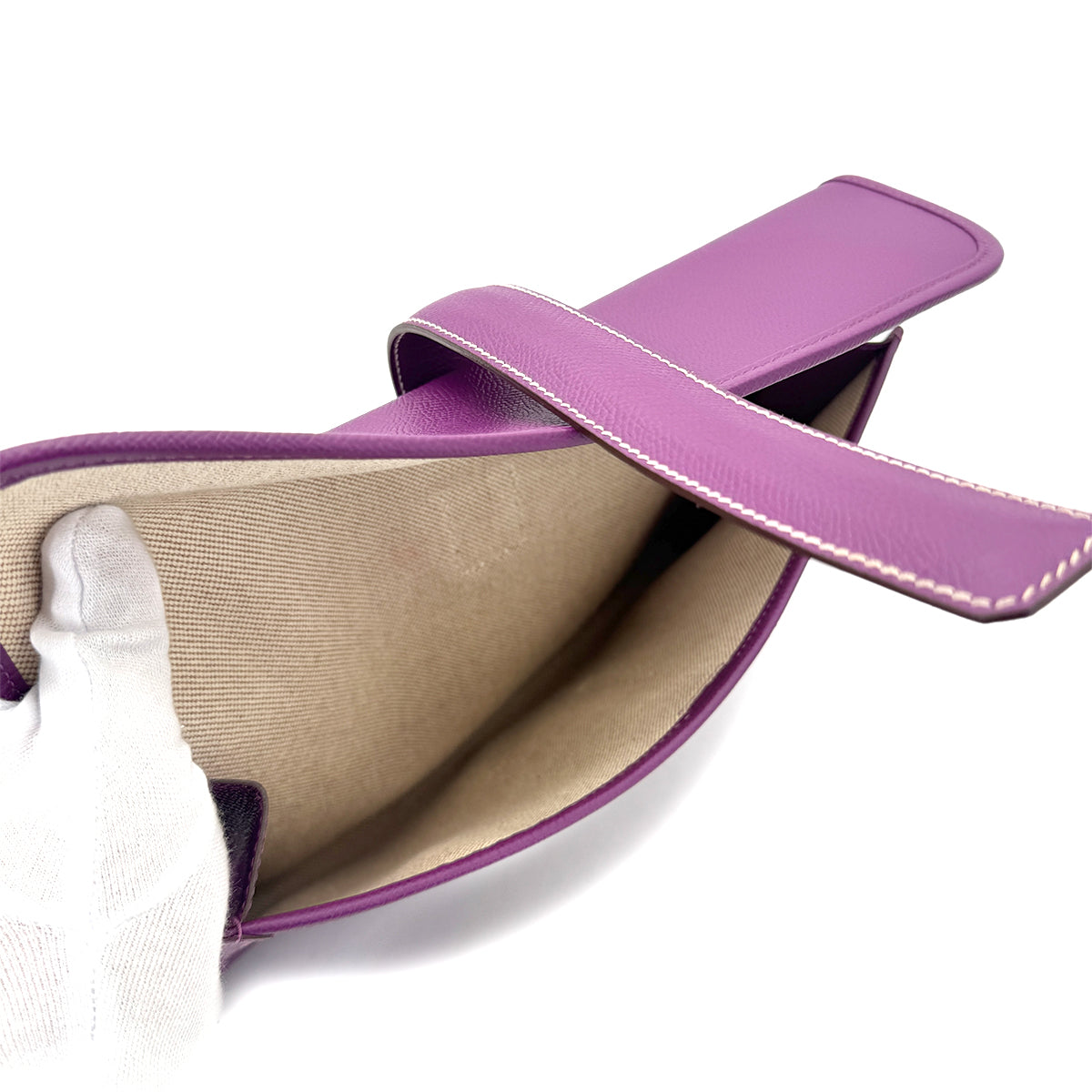 HERMES JIGE PM CASSIS EPSOM CLUTCH BAG □R 90273417