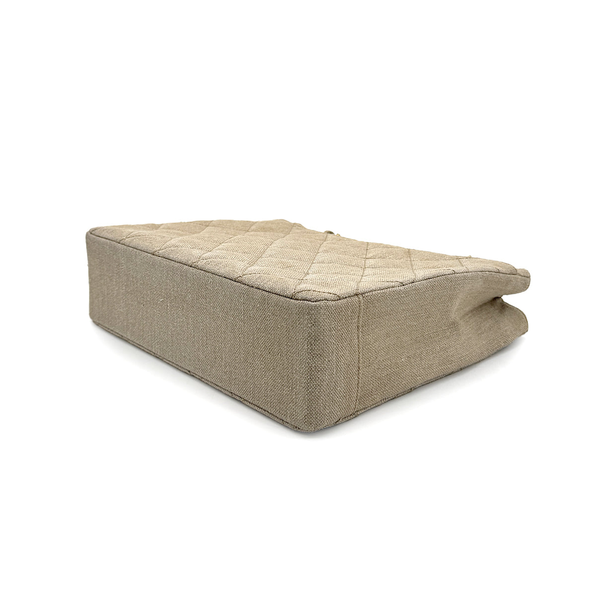 CHANEL VINTAGE COCOMARK CHAIN SHOULDER BAG BEIGE LINEN 90273873