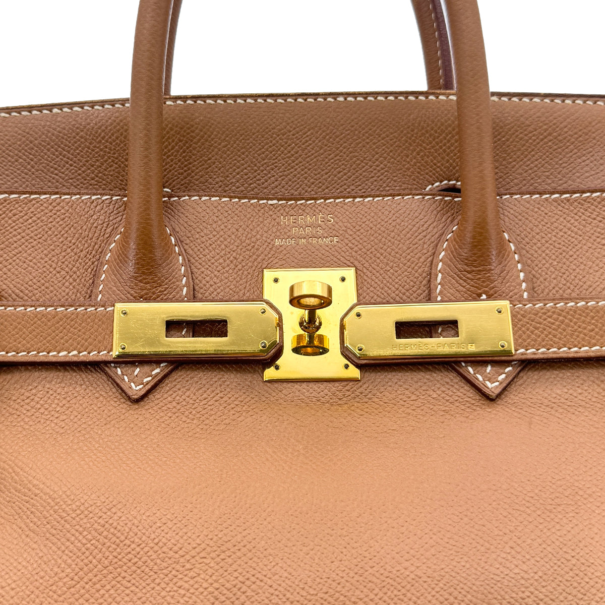 HERMES HAUT A COURROIES 32 GOLD COUCHEVEL HAND BAG □B GHW 90273882