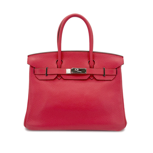 HERMES BIRKIN 30 BOUGAINVILLIER TAURILLON CLEMENCE HAND BAG ▢M SHW 90273883