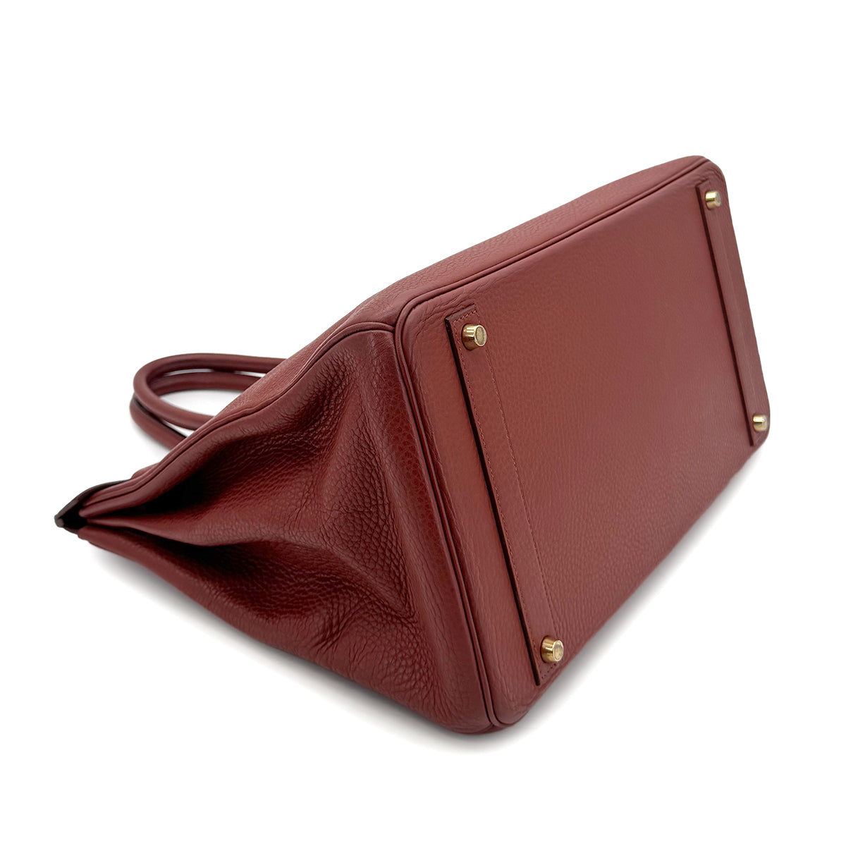 HERMES BIRKIN 40 BRIQUE TAURILLON CLEMENCE HAND BAG □D GHW 90273884