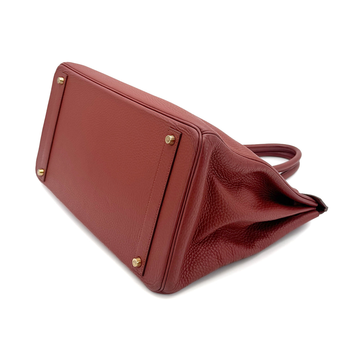 HERMES BIRKIN 40 BRIQUE TAURILLON CLEMENCE HAND BAG □D GHW 90273884