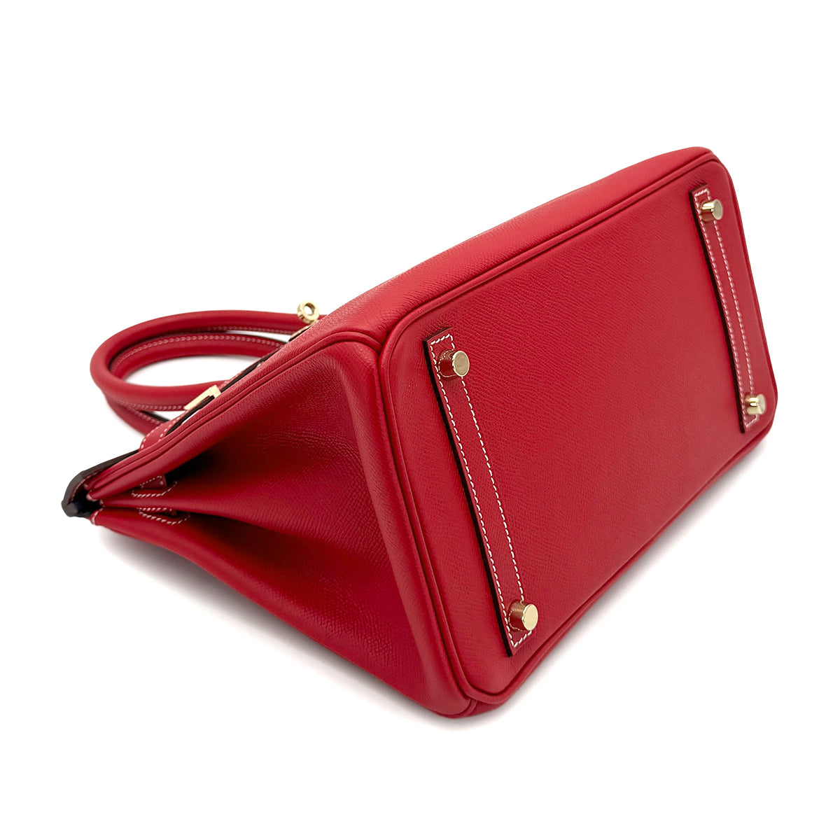 HERMES CANDY BIRKIN 30 ROUGE CASAQUE BLUE THALASSA EPSOM HAND BAG □P GHW 90273885