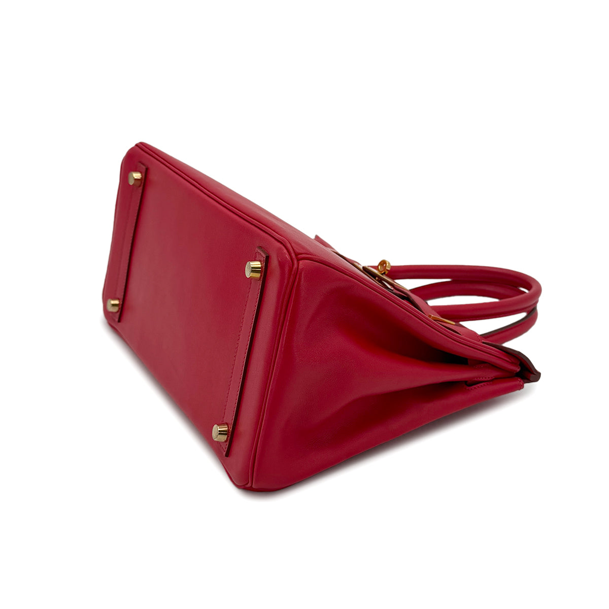 HERMES BIRKIN 30 ROUGE VIF VEAU GULLIVER HAND BAG □D GHW 90273886