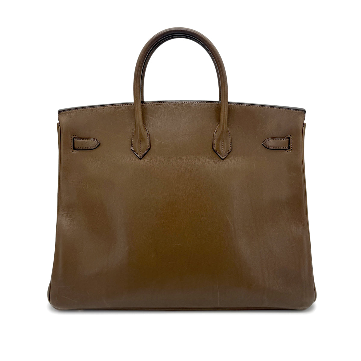 HERMES BIRKIN 40 OLIVE VEAU BARENIA HAND BAG □E GHW 90273888