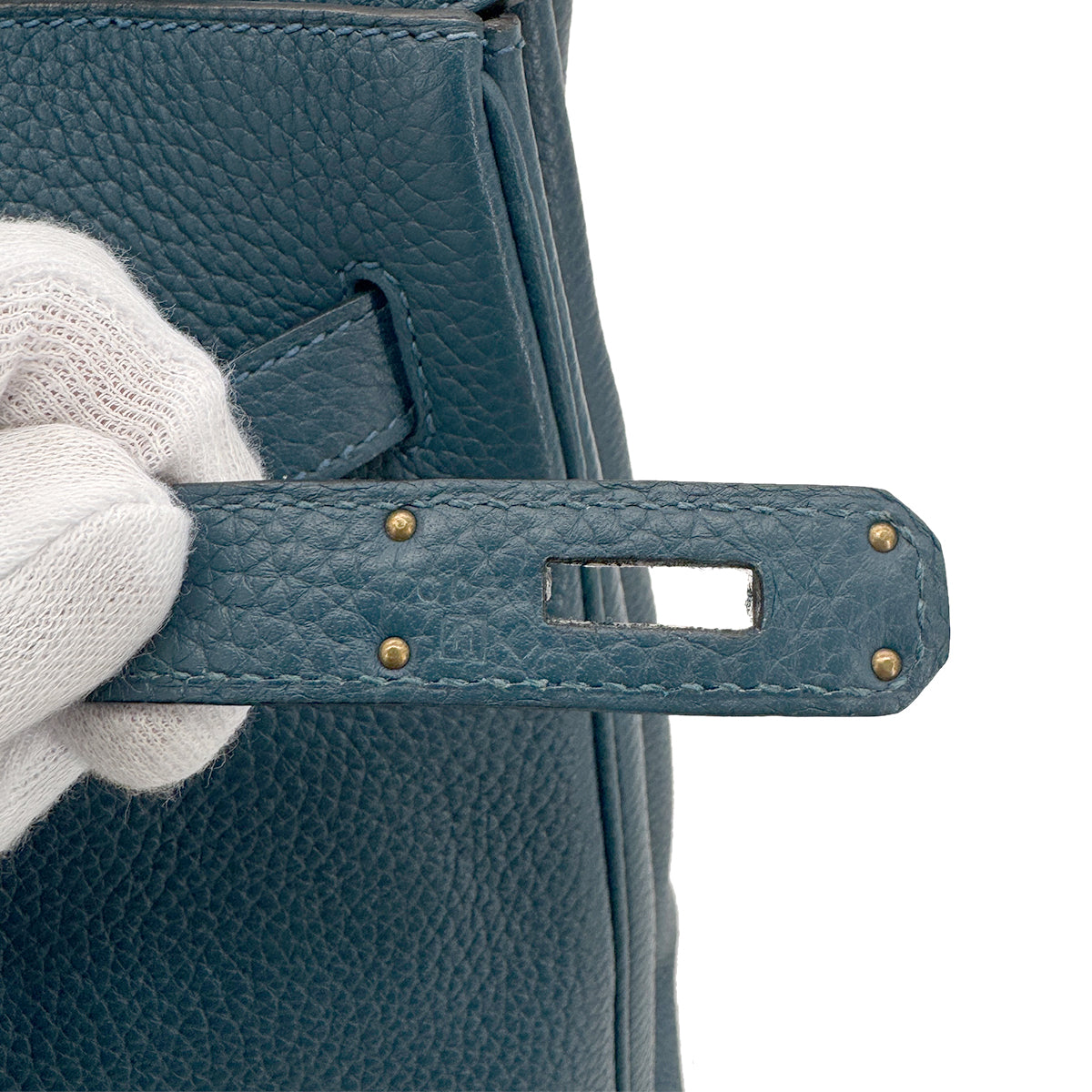 HERMES BIRKIN 35 COLVERT TAURILLON CLEMENCE HAND BAG □R GHW 90273889