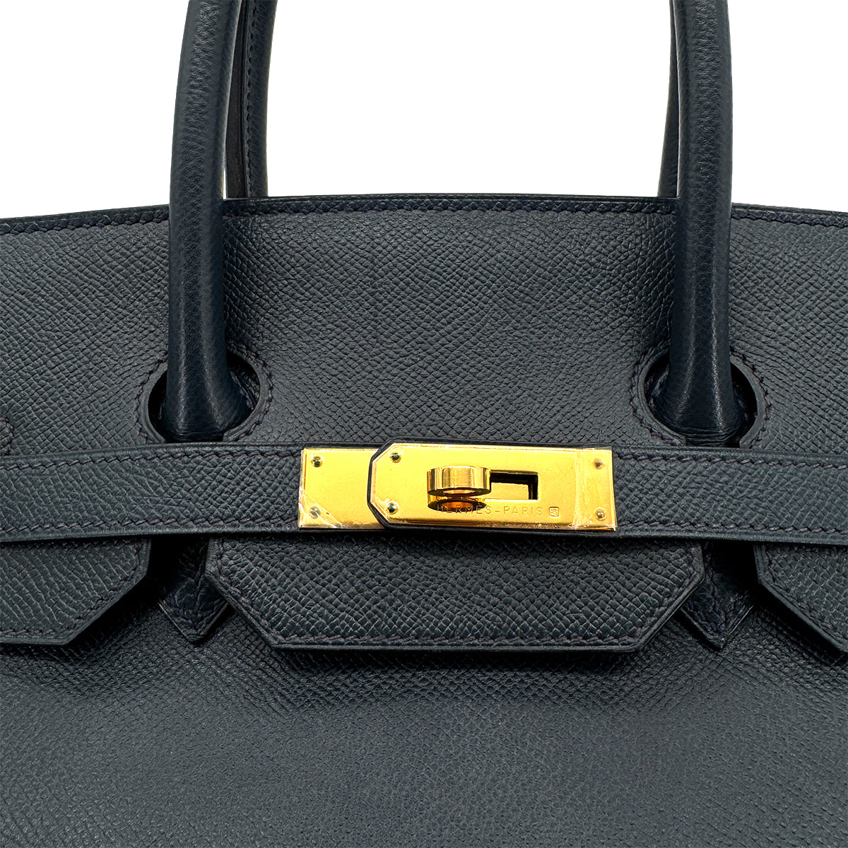 HERMES BIRKIN 35 BLUE INDIGO COUCHEVEL HAND BAG □C GHW 90273891
