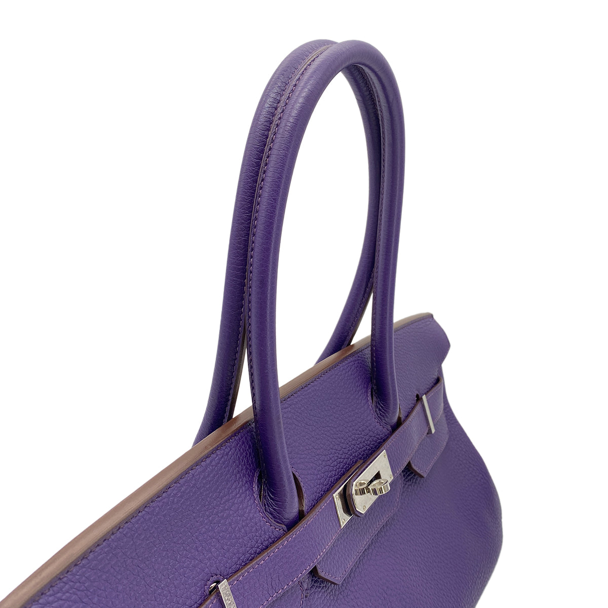 HERMES SHOULDER BIRKIN 42 ULTRA VIOLET TAURILLON CLEMENCE HAND BAG □N SHW 90273893