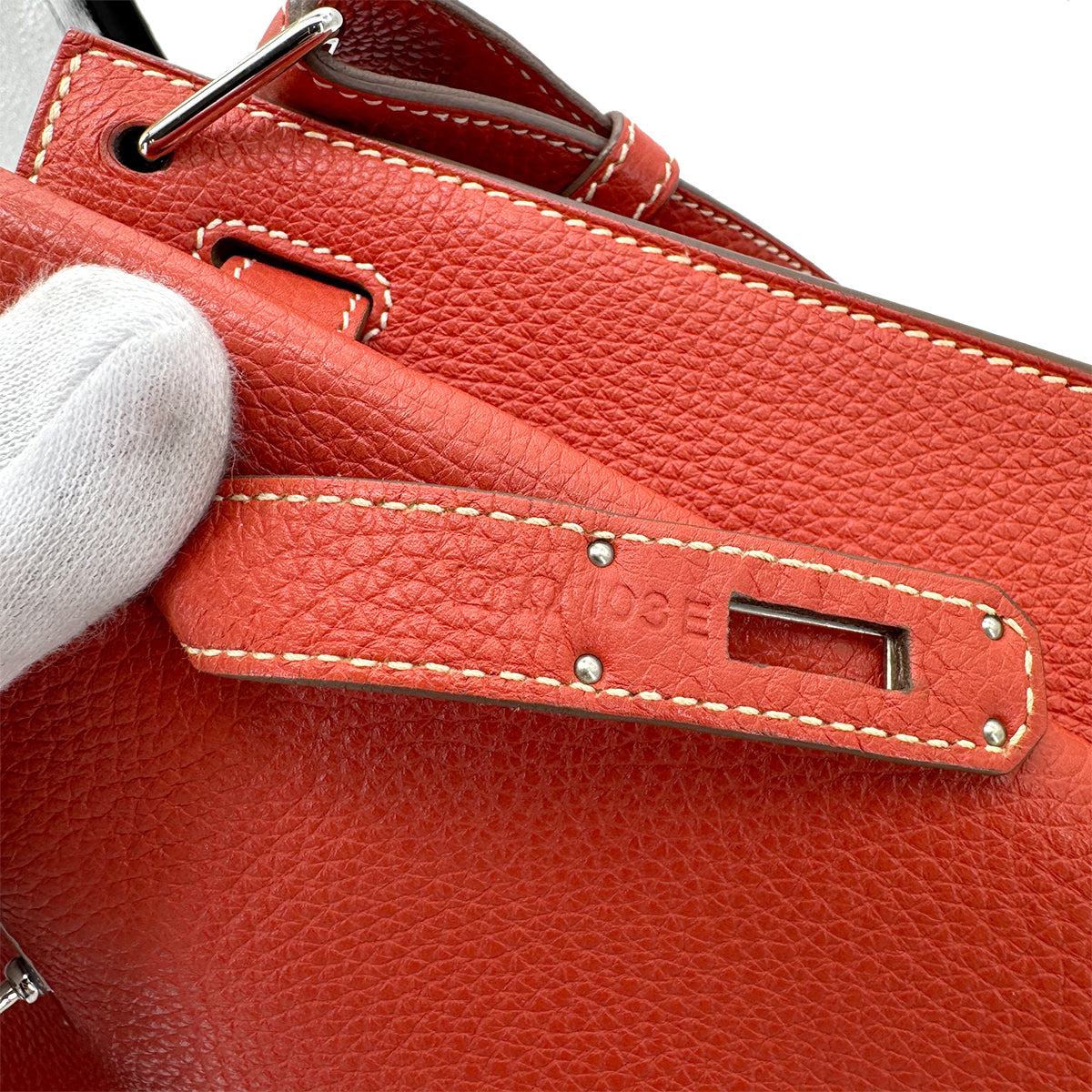HERMES SO KELLY 22 SANGUINE TOGO SHOULDER BAG □O SHW 90273894