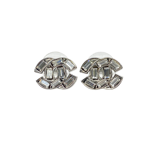 CHANEL EARRINGS COCOMARK RHINESTONE ACCESSORY 01P 90273915