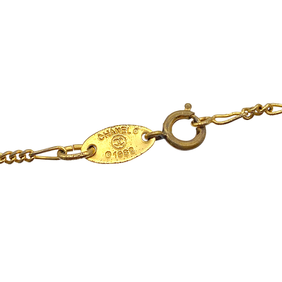 CHANEL VINTAGE NECKLACE COCOMARK RHINESTONE ACCESSORY 90273939