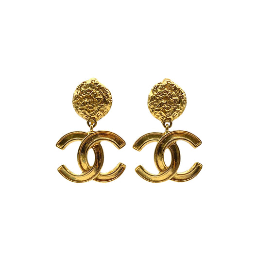 CHANEL VINTAGE EARRINGS COCOMARK SWING ACCESSORY 95A 90273940