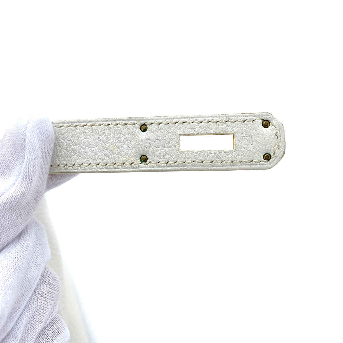 HERMES BIRKIN 35 WHITE TAURILLON CLEMENCE HAND BAG □N GHW 90274035