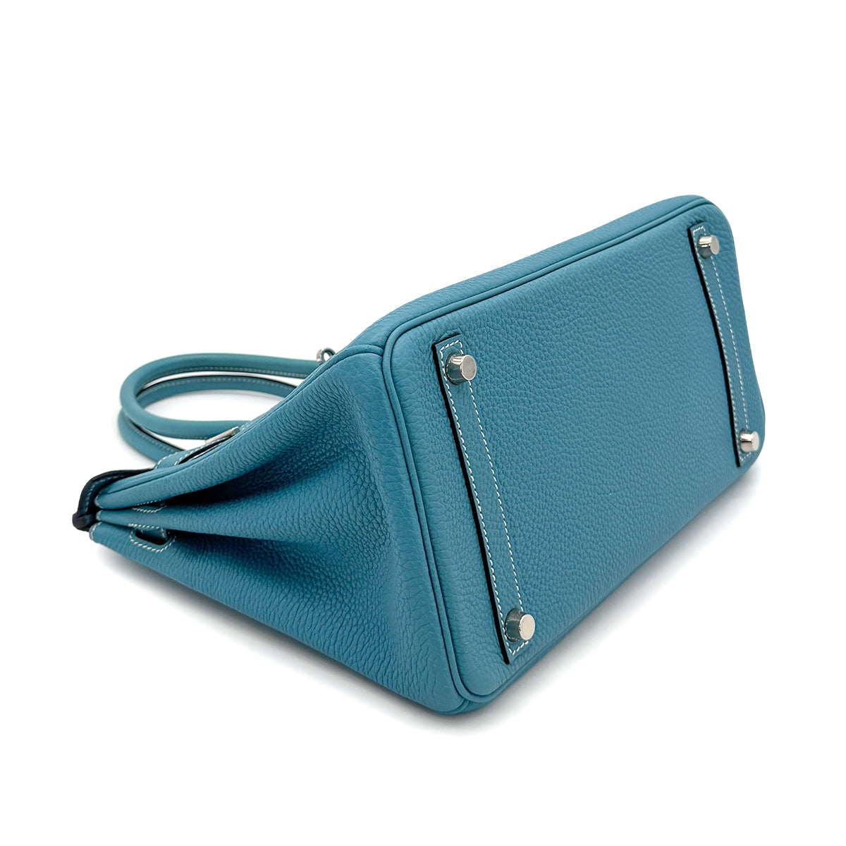 HERMES BIRKIN 30 BLUE JEAN TOGO HAND BAG ▢I SHW 90274039