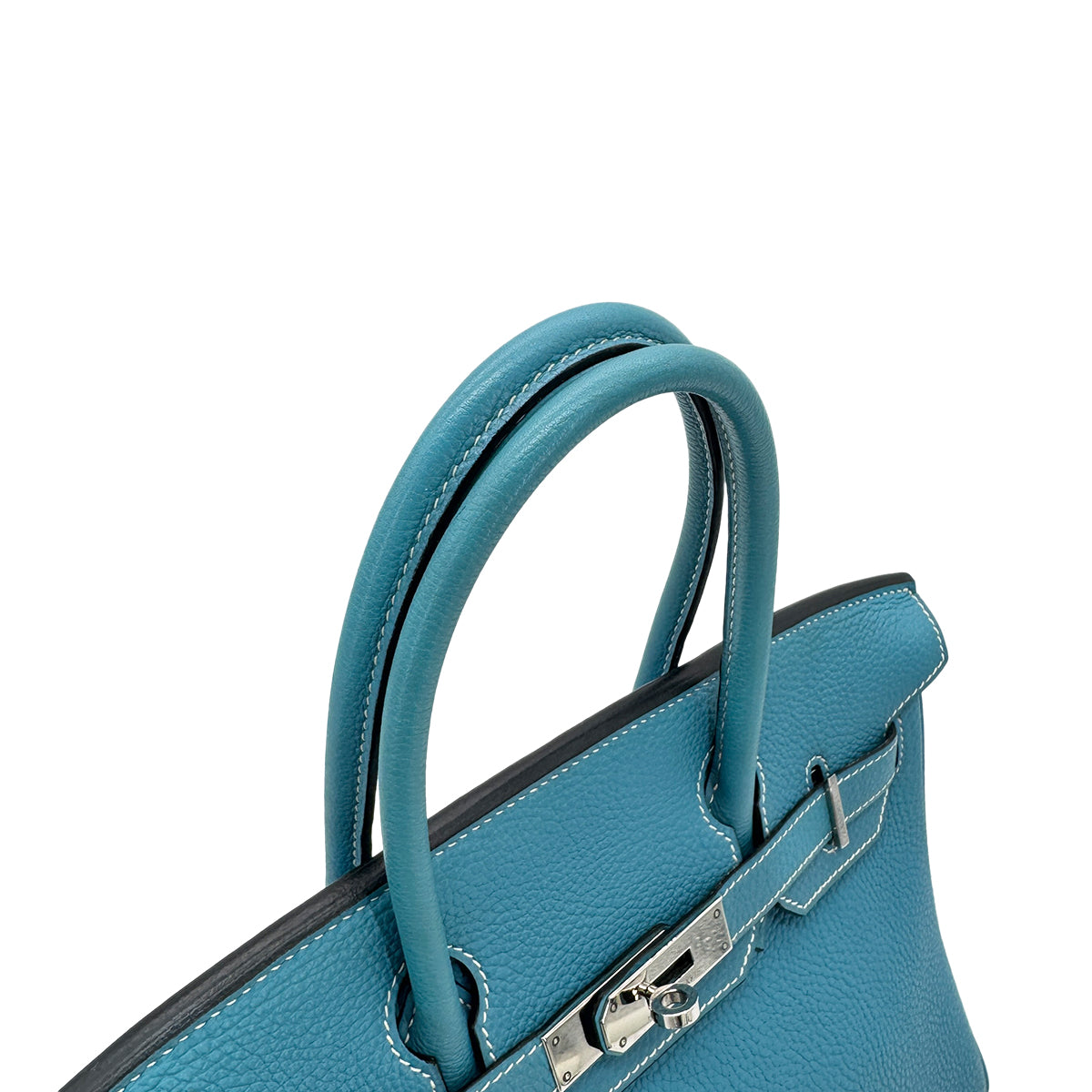 HERMES BIRKIN 30 BLUE JEAN TOGO HAND BAG ▢I SHW 90274039