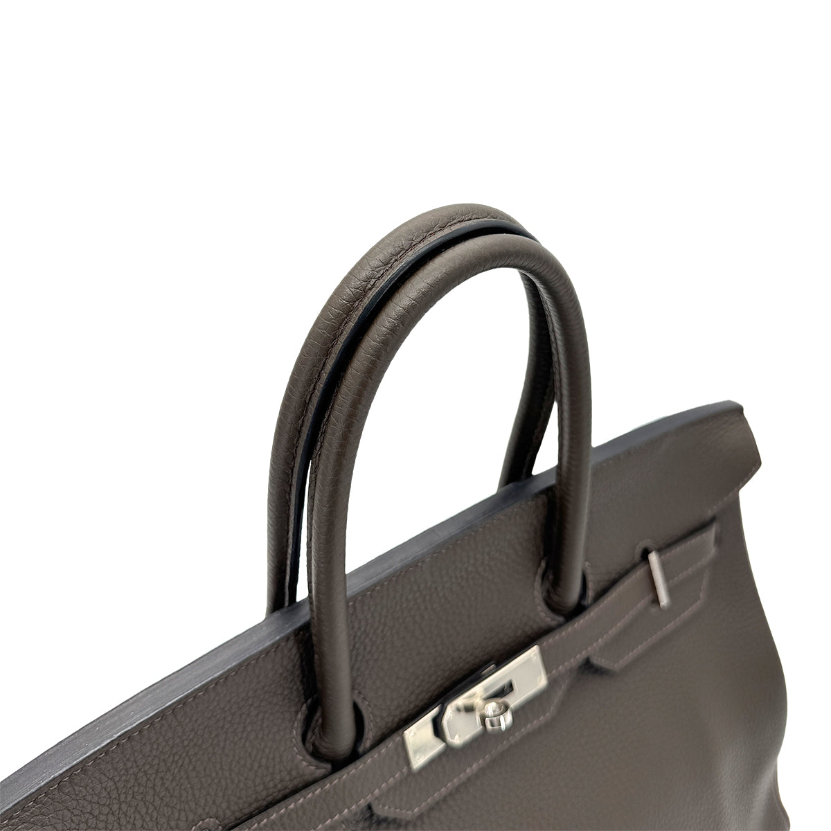 HERMES BIRKIN 35 SPO ETAIN ETOUPE TAURILLON CLEMENCE HAND BAG □Q SHW 90274040