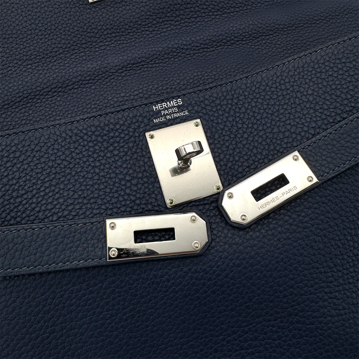 HERMES SHOULDER KELLY FRINGE RETOURNE BLUE ABYSSE TAURILLON CLEMENCE □M SHW 90274052