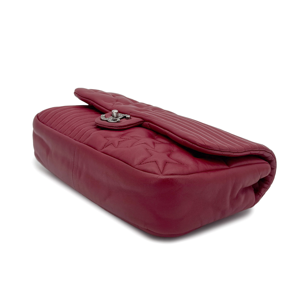 CHANEL PARIDARAS CHAIN SHOULDER BAG STAR RED LAMB SKIN 90274053