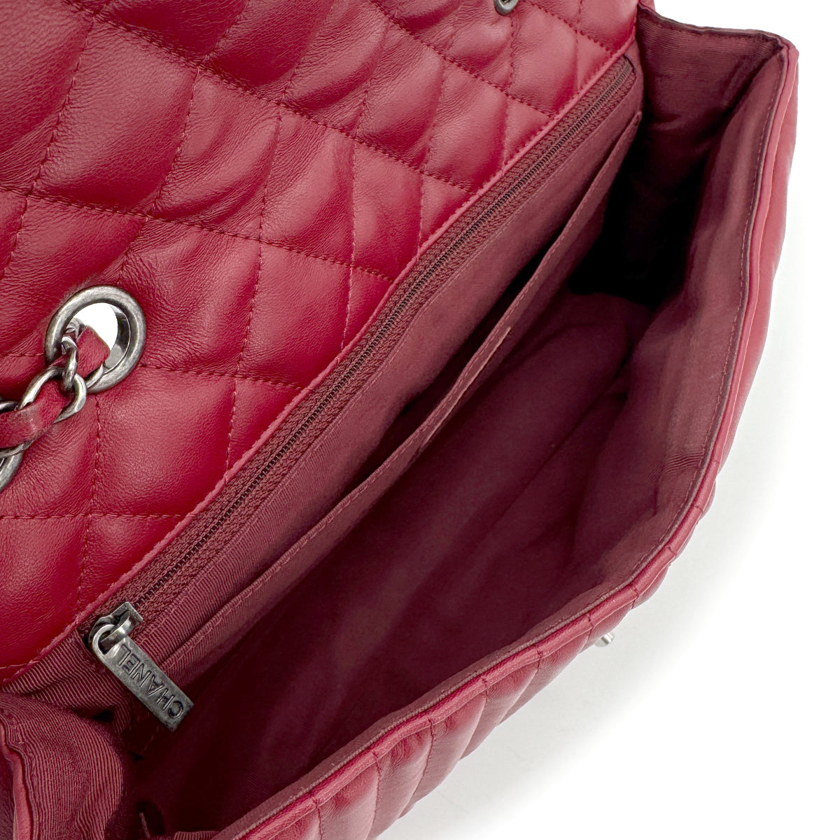 CHANEL PARIDARAS CHAIN SHOULDER BAG STAR RED LAMB SKIN 90274053