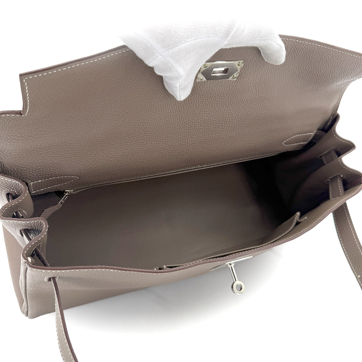 HERMES SHOULDER KELLY ETOUPE TOGO HAND BAG □N SHW 90274055