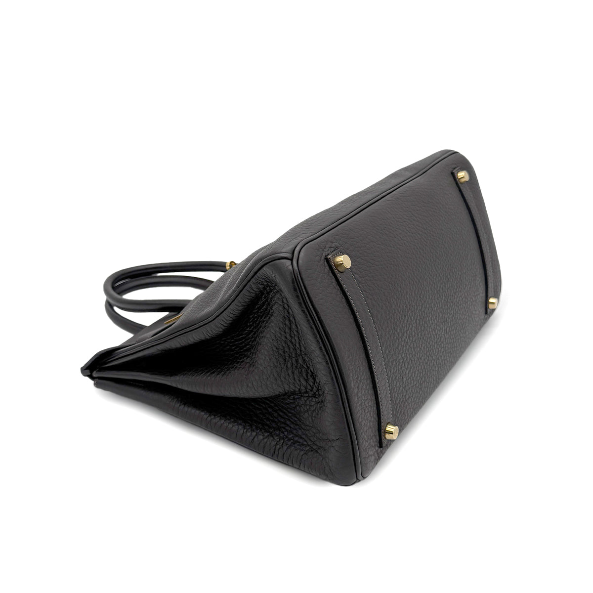 HERMES BIRKIN 35 BROWN TAURILLON CLEMENCE HAND BAG ▢F 90274060