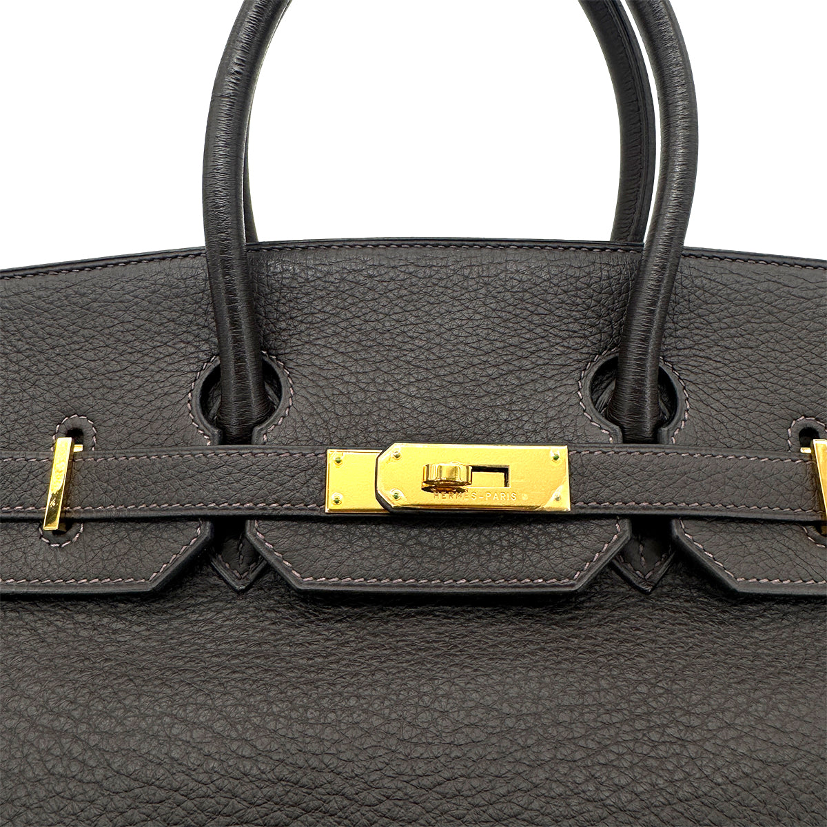 HERMES BIRKIN 35 BROWN TAURILLON CLEMENCE HAND BAG ▢F 90274060