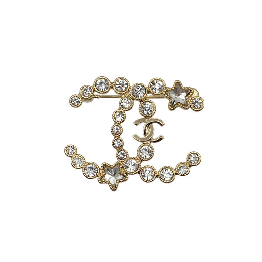 CHANEL COCOMARK BROOCH STAR RHINESTONE ACCESSORY B24K 90274071