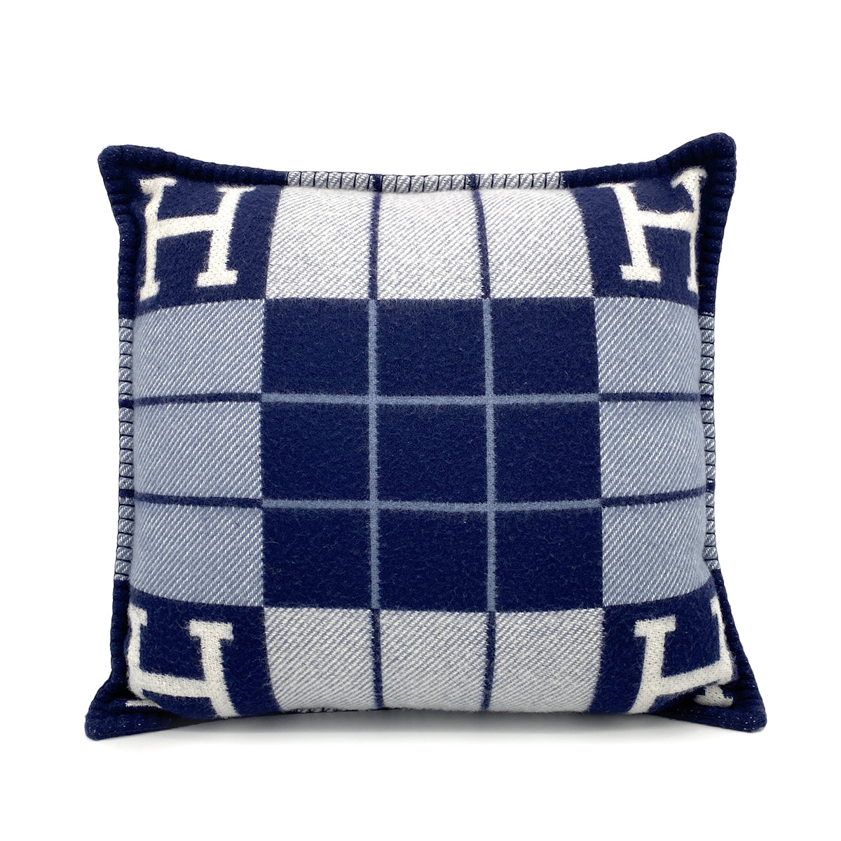 HERMES CUSHION AVALON 3 PM BLUE WOOL 90274074