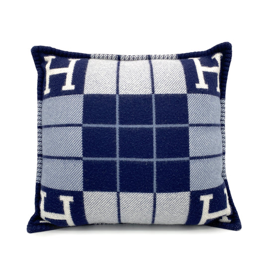 HERMES CUSHION AVALON 3 PM BLUE WOOL 90274074