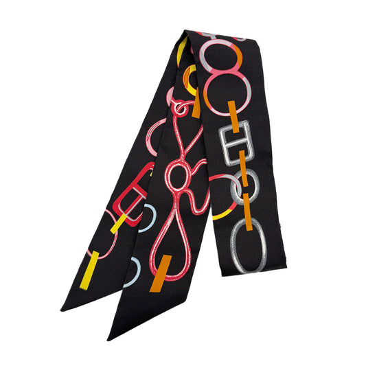 HERMES TWILLY DO RE BOUCLES SCARF MULTICOLOR 90274077