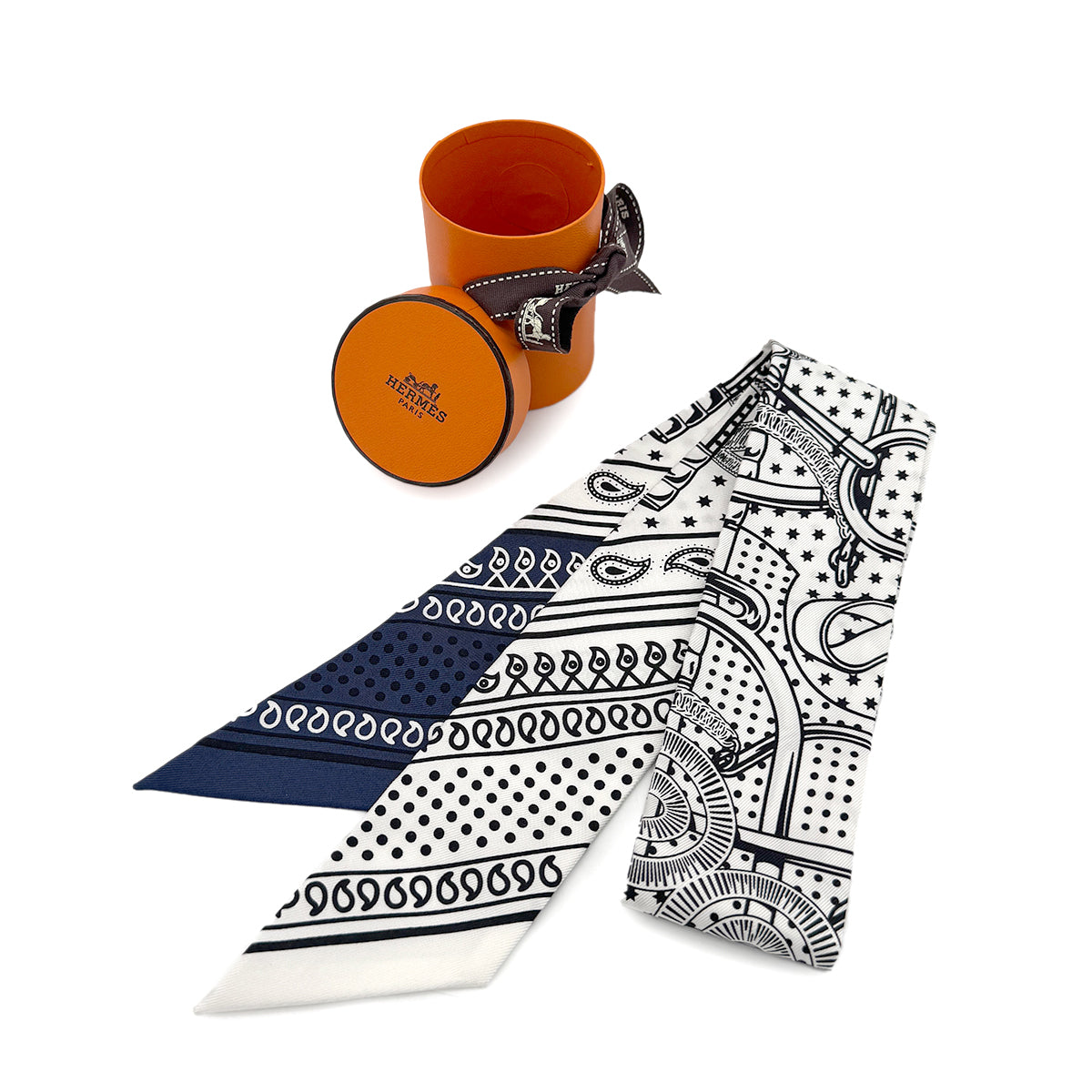 HERMES TWILLY EPERON D'OR SCARF MULTICOLOR SILK 90274078