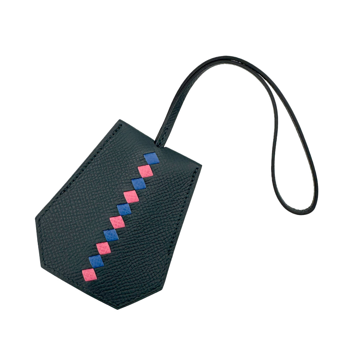 HERMES CLOCHETTE CLES TRESSAGE GREEN EPSOM U 90274092