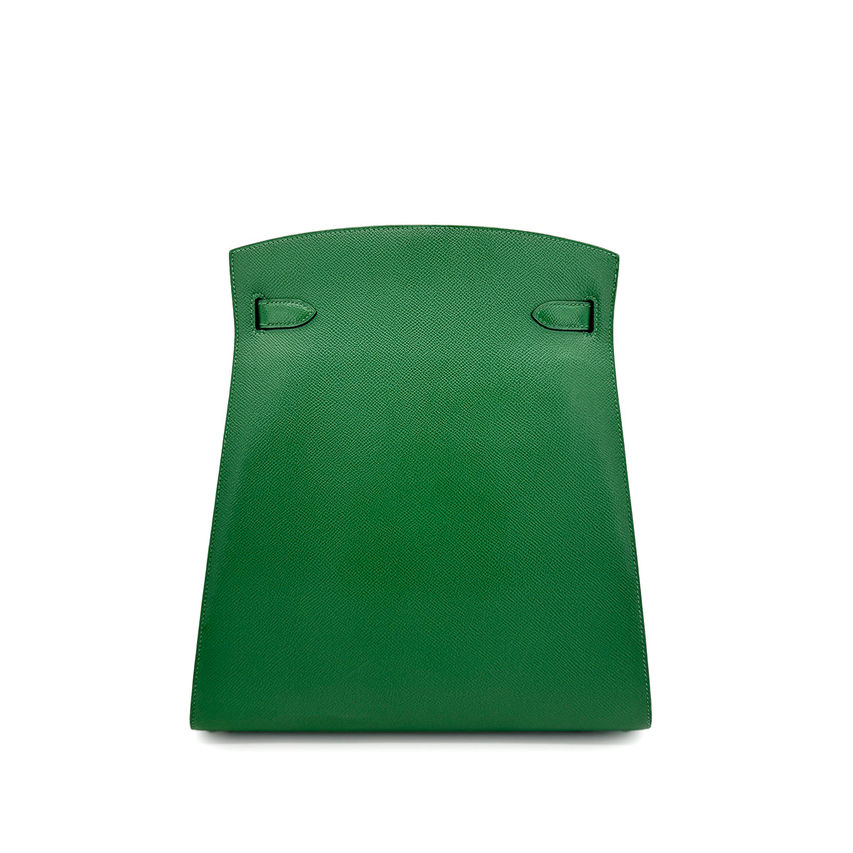 HERMES KELLY SPORTS GM GREEN COUCHEVEL SHOULDER BAG □C 90274181