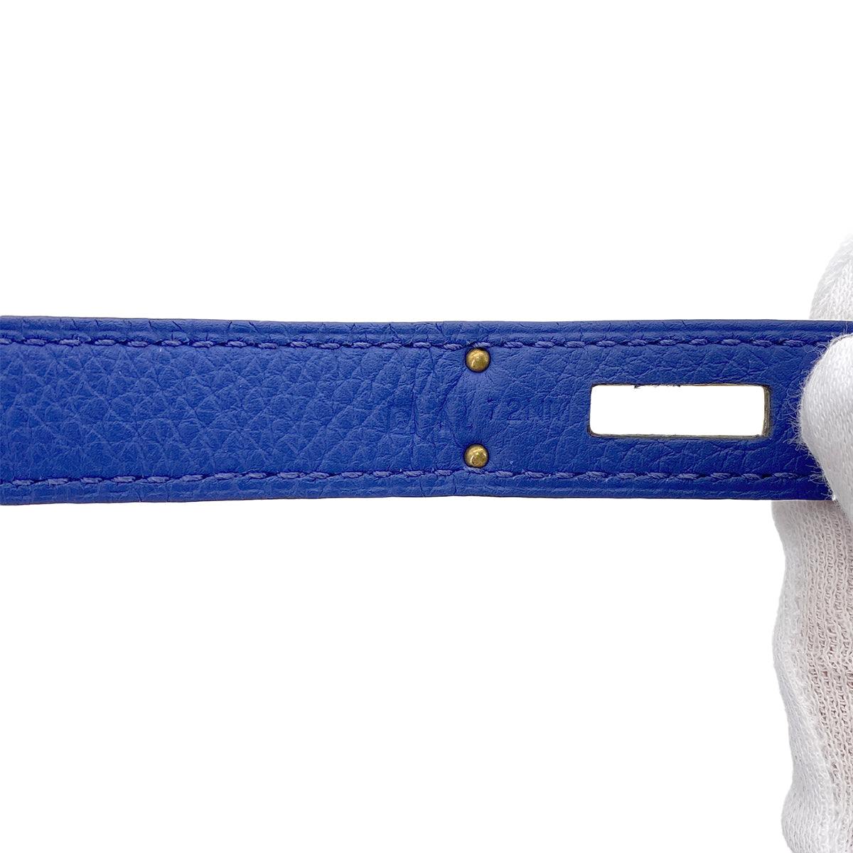 HERMES KELLY 35 RETOURNE BLUE ELECTRIC TOGO □O GHW 90274406