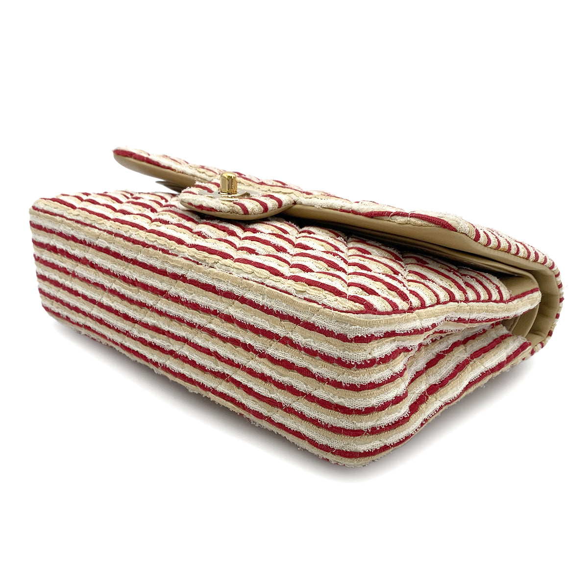 CHANEL FAKEPEARL CHAIN SHOULDER BAG MULTICOLOR CANVAS 90274411