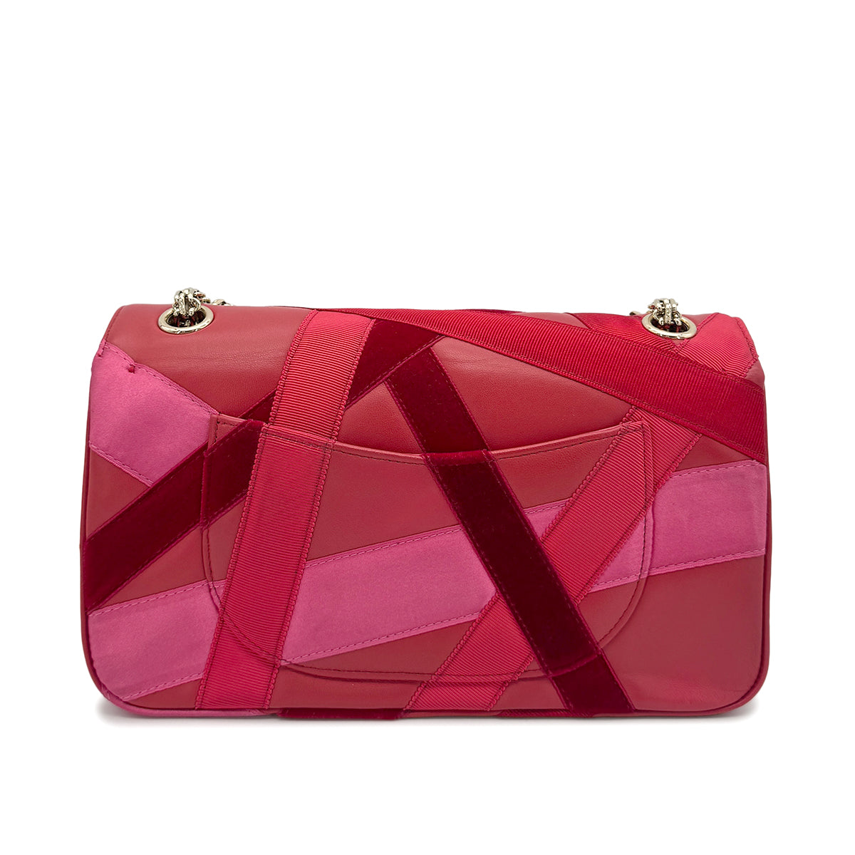 CHANEL 2.55 CHAIN SHOULDER BAG RED LAMB SKIN 90274412