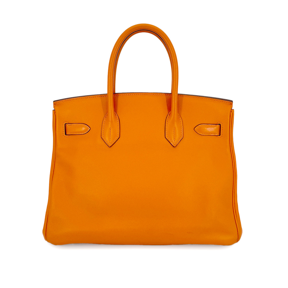 HERMES BIRKIN 30 ORANGE SWIFT HAND BAG □L SHW 90274414